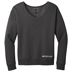 PC BEACH WASH V NECK SWEATSHIRT - LADIES